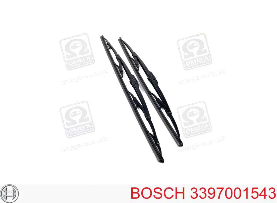 3397001543 Bosch щетка-дворник лобового стекла, комплект из 2 шт.