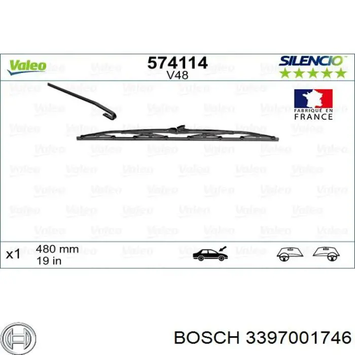 Щетка-дворник лобового стекла, пассажирская Tempest TPS19 цена, от 3.37 USD