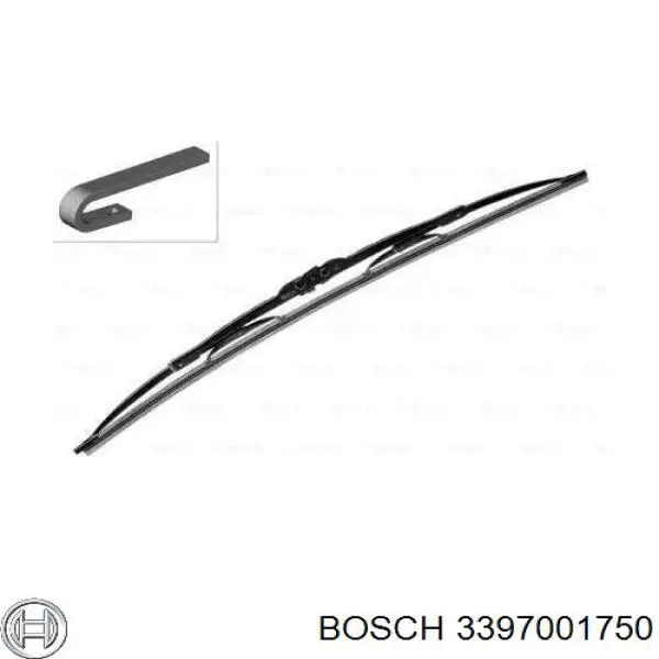 Щетка-дворник лобового стекла пассажирская 3397001750 Bosch