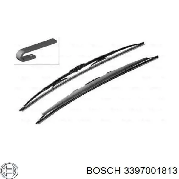 Щітка-двірник лобового скла, комплект з 2-х шт. 3397001813 Bosch