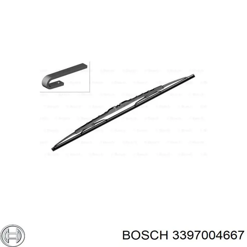 Купить 3397004667 Bosch Щетка-дворник лобового стекла пассажирская