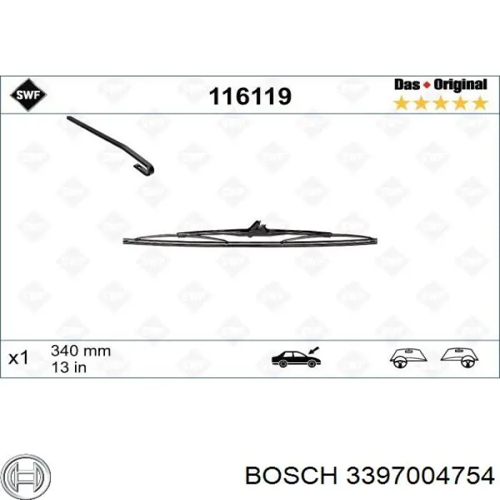 Дворник задний 3397004754 Bosch
