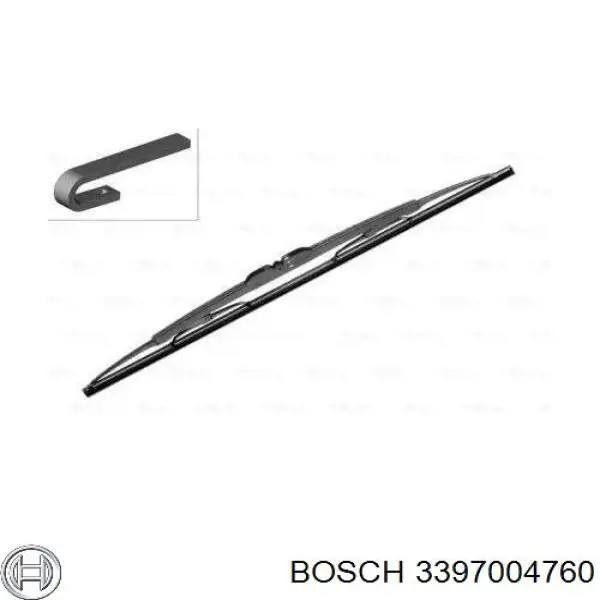 Щетка-дворник лобового стекла пассажирская 3397004760 Bosch