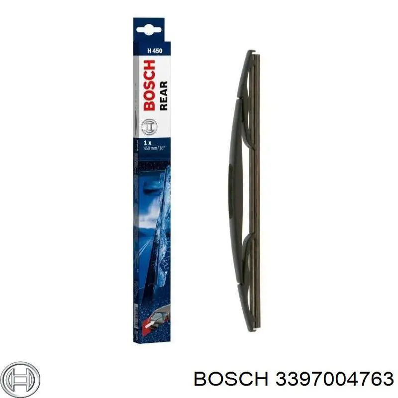 Щетка-дворник лобового стекла, пассажирская Bosch 3397004763 цена, от 6.45 USD