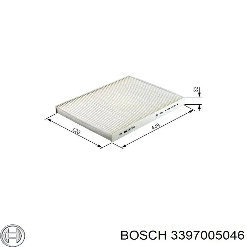 Щетки стеклоочистителя 3397005046 Bosch