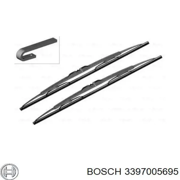 3 397 005 695 Bosch limpa-pára-brisas do pára-brisas, kit de 2 un.