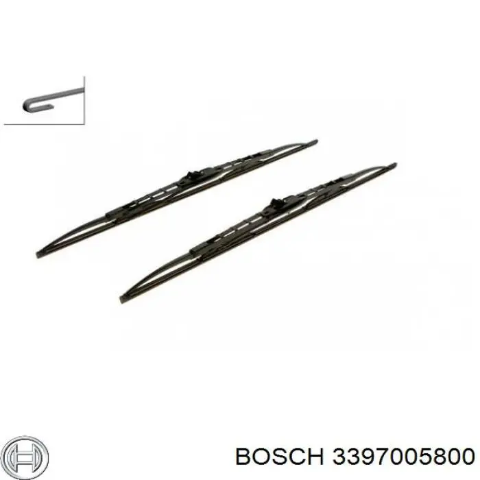3 397 005 800 Bosch щетка-дворник лобового стекла, комплект из 2 шт.