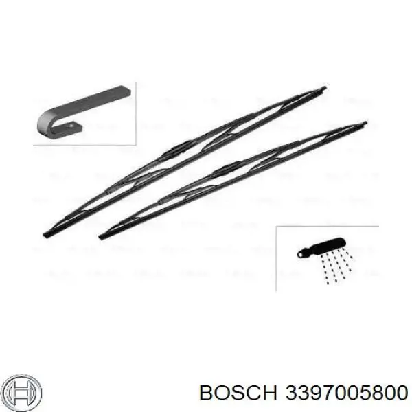 Стеклоочистители лобового стекла Bosch 3397005800