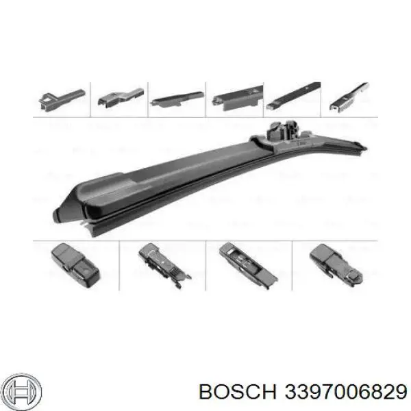 3397006829 Bosch щетка-дворник лобового стекла пассажирская