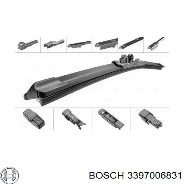 3397006831 Bosch щетка-дворник лобового стекла пассажирская