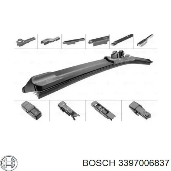 3397006837 Bosch щетка-дворник лобового стекла водительская