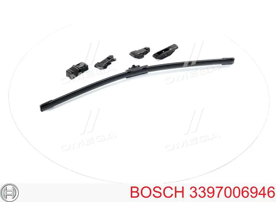 3397006946 Bosch щетка-дворник лобового стекла пассажирская