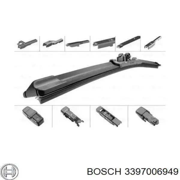 Купить 3397006949 Bosch Щетка-дворник лобового стекла водительская