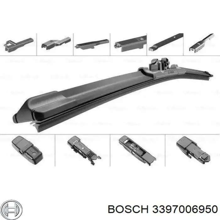 3397006950 Bosch щетка-дворник лобового стекла водительская