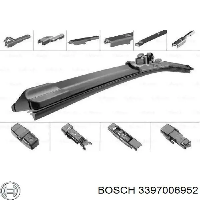3397006952 Bosch щетка-дворник лобового стекла водительская