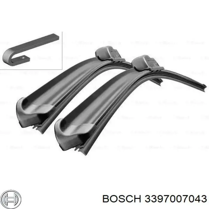 3 397 007 043 Bosch щетка-дворник лобового стекла, комплект из 2 шт.