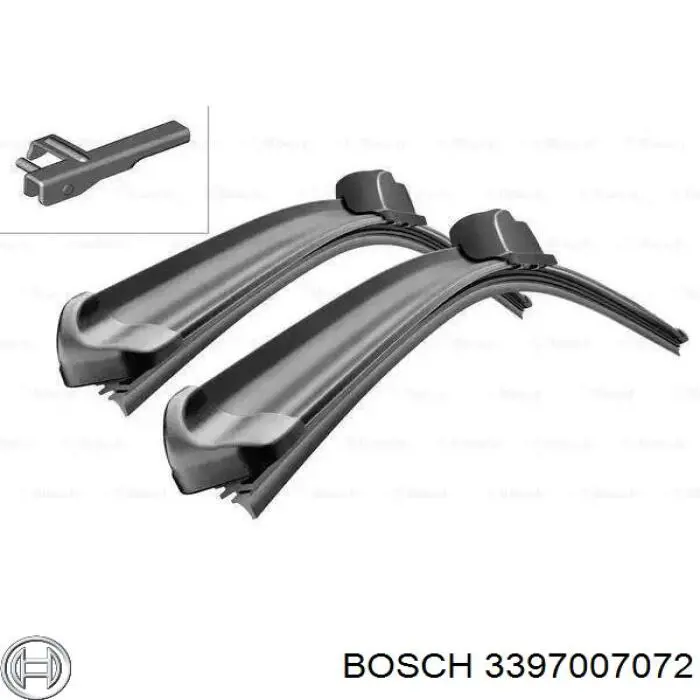 3397007072 Bosch щетка-дворник лобового стекла, комплект из 2 шт.