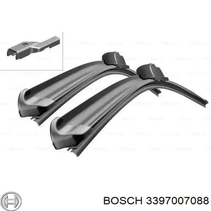 3397007088 Bosch щетка-дворник лобового стекла, комплект из 2 шт.