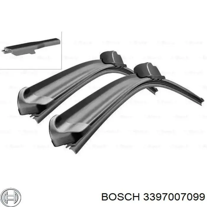 Щетка-дворник лобового стекла водительская Bosch 3397007099