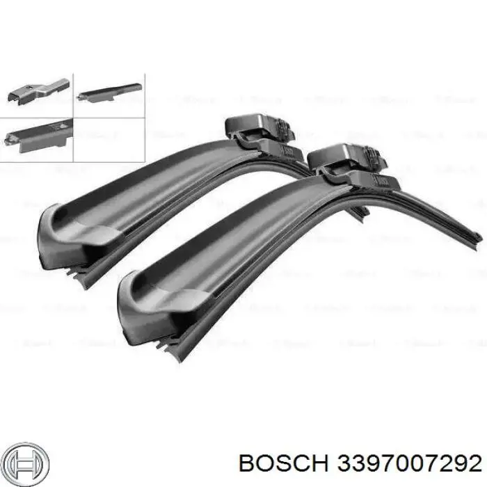 3397007292 Bosch щетка-дворник лобового стекла, комплект из 2 шт.