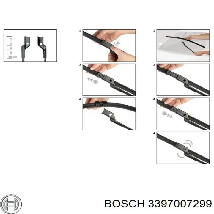 3397007299 Bosch Щетки лобового стекла