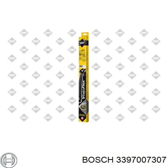 Compre 3397007307 Bosch Limpa-pára-brisas do pára-brisas, kit de 2 un.