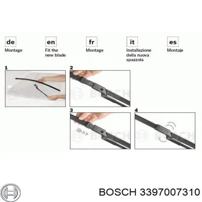 3397007310 Bosch Щетки лобового стекла