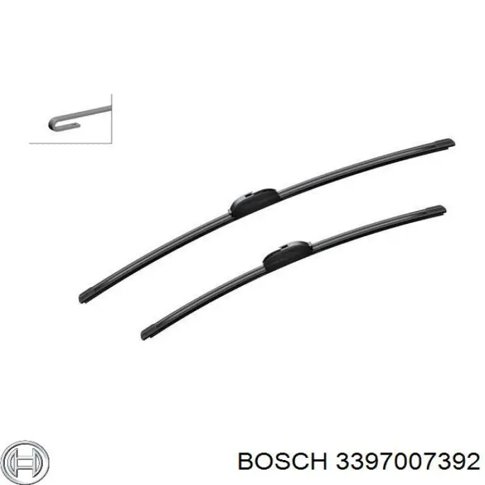 Щетка стеклоочистителя лобового стекла, водительская Bosch 3397007392 цена, от 26.73 USD