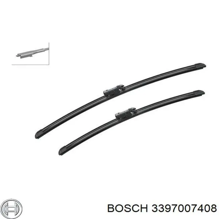 3 397 007 408 Bosch щетка-дворник лобового стекла водительская