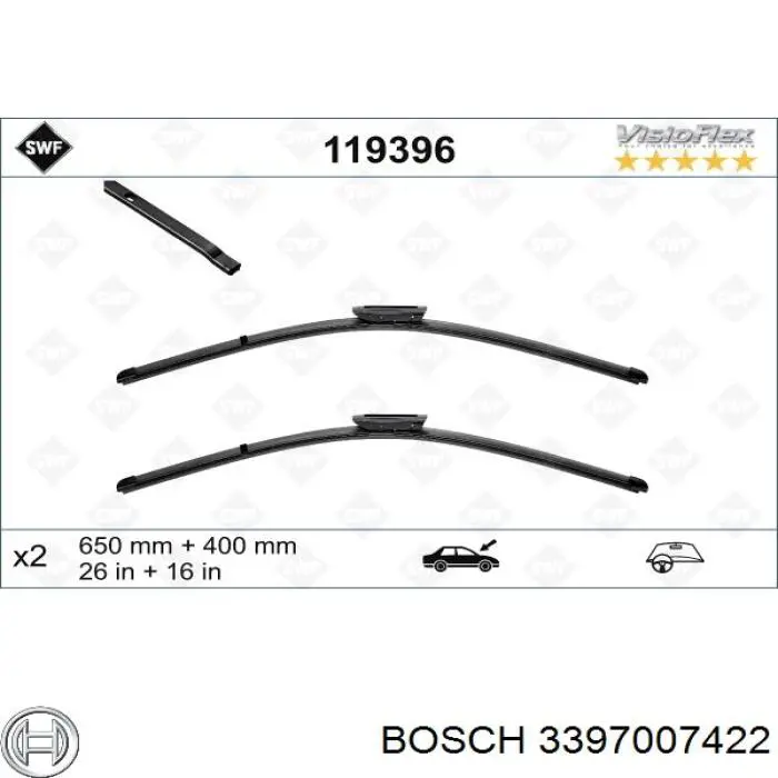 Дворники Bosch 3397007422 цена, от 25.68 USD