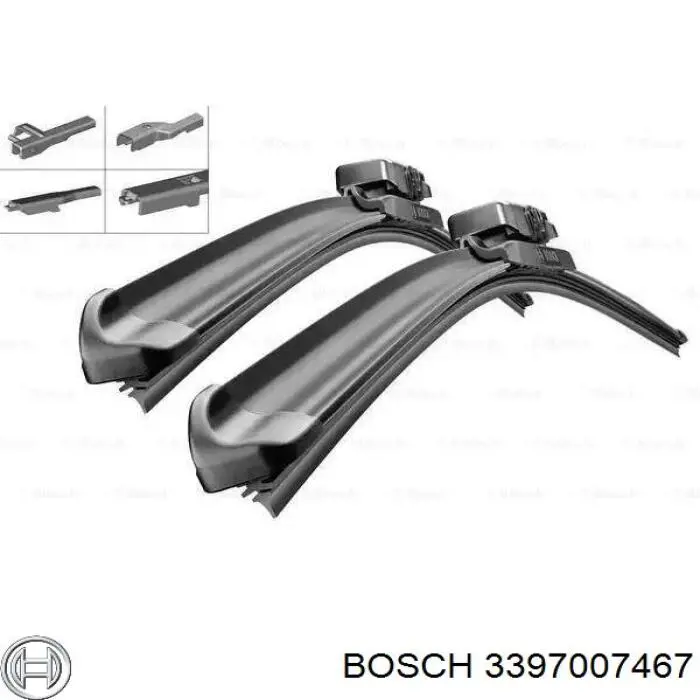 3397007467 Bosch щетка-дворник лобового стекла, комплект из 2 шт.