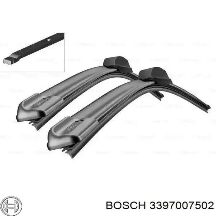 Щетки стеклоочистителя 3397007502 Bosch