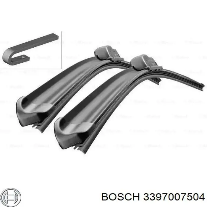 3397007504 Bosch щетка-дворник лобового стекла, комплект из 2 шт.
