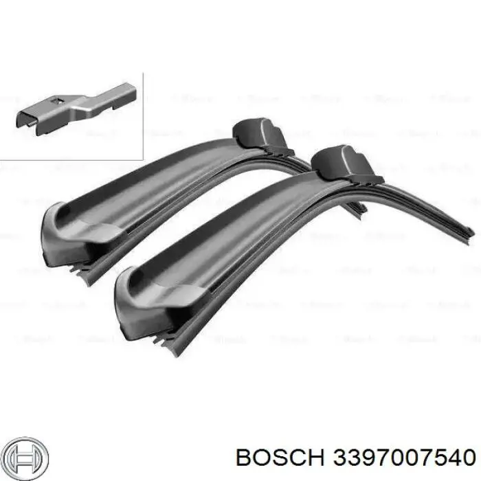 3397007540 Bosch щетка-дворник лобового стекла, комплект из 2 шт.