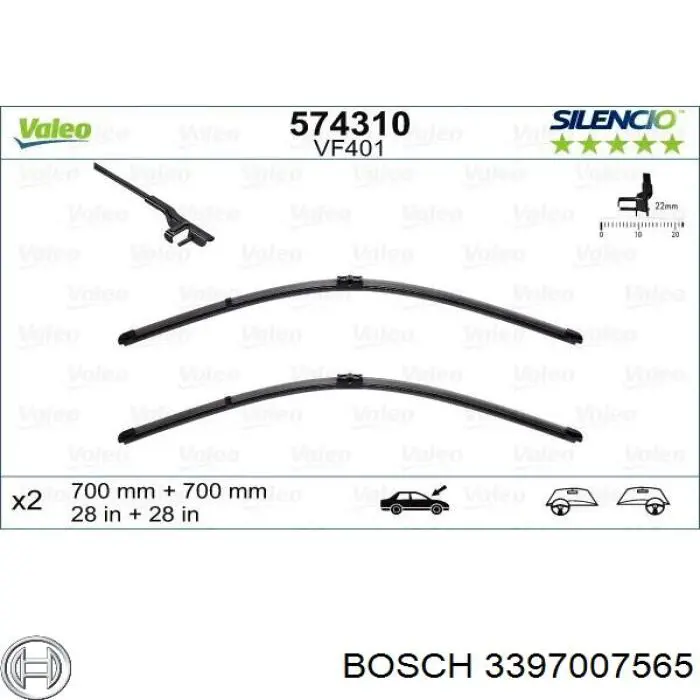 3397007565 Bosch Щетки лобового стекла