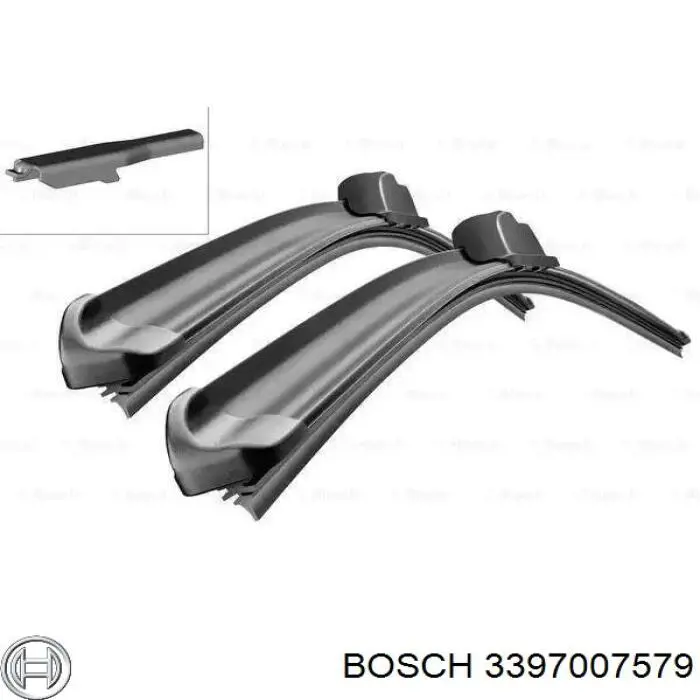 3397007579 Bosch щетка-дворник лобового стекла, комплект из 2 шт.