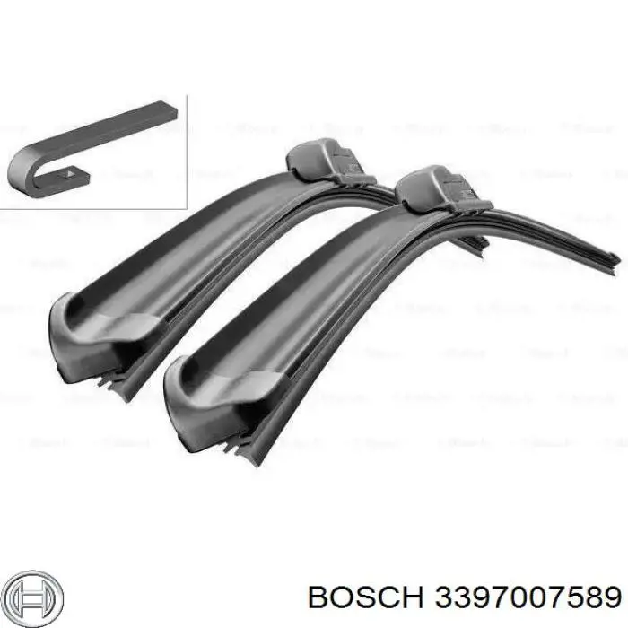 3397007589 Bosch щетка-дворник лобового стекла, комплект из 2 шт.