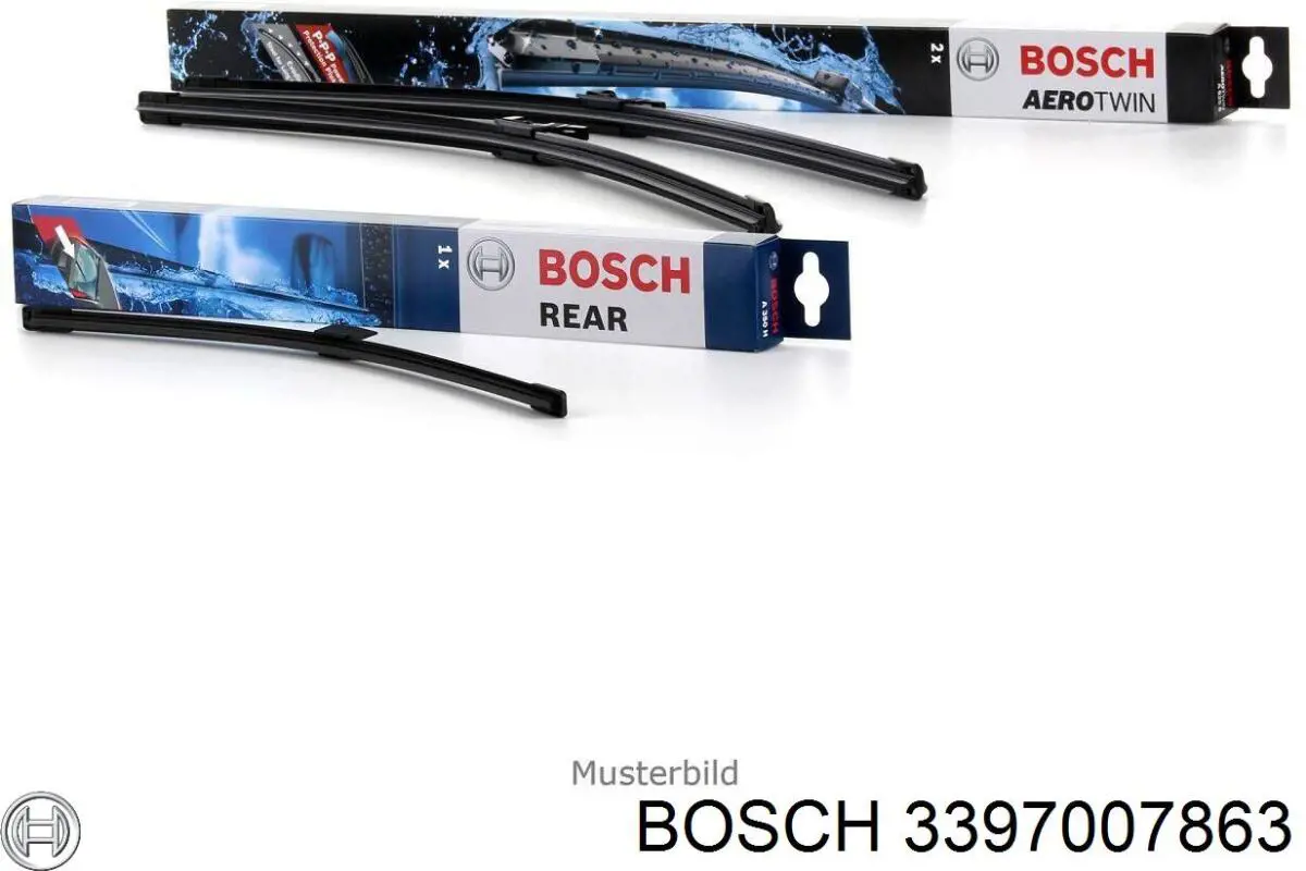 Щітка-двірник лобового скла, комплект з 2-х шт. 3397007863 Bosch