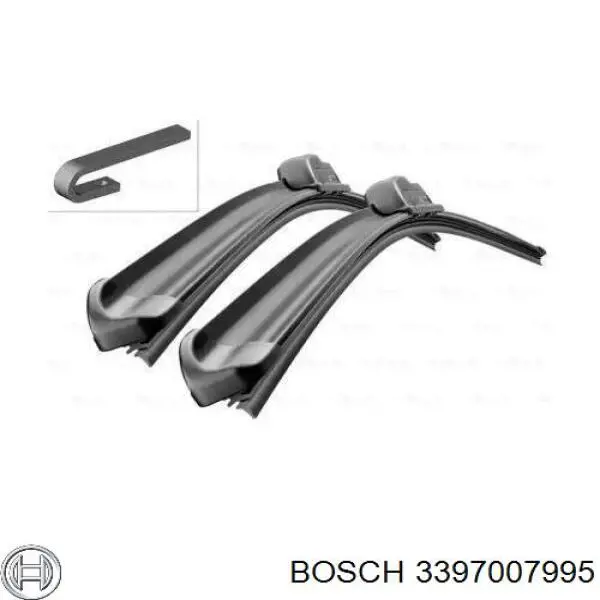 3397007995 Bosch limpa-pára-brisas do pára-brisas, kit de 2 un.