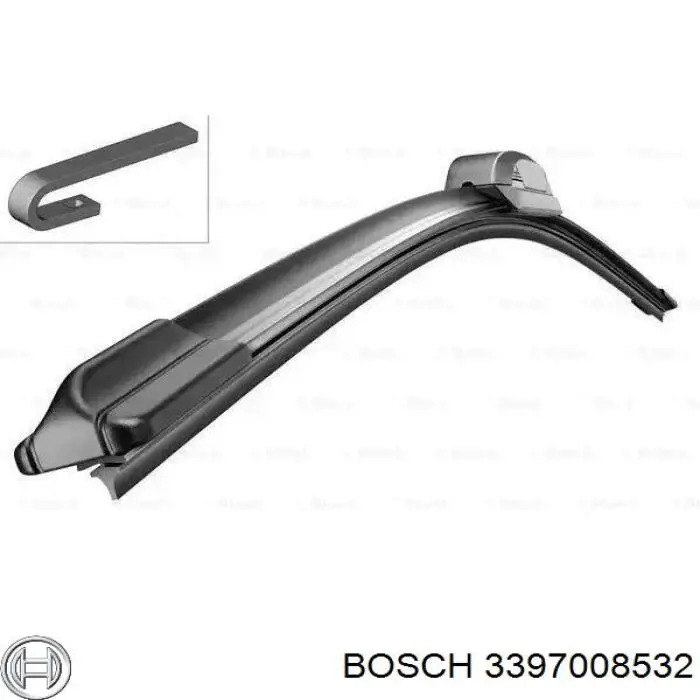 3397008532 Bosch щетка-дворник лобового стекла пассажирская