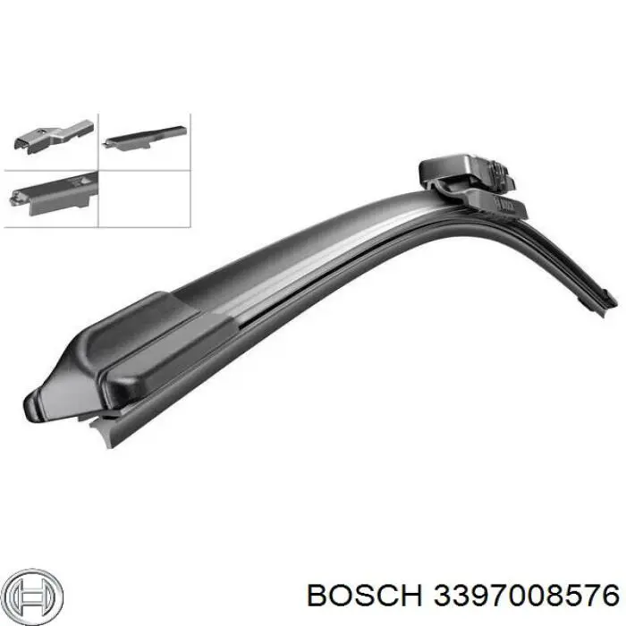 Щетка-дворник лобового стекла пассажирская Bosch 3397008576