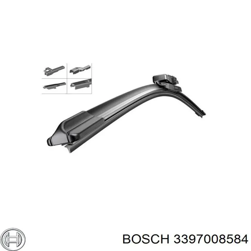 Щетка-дворник лобового стекла водительская Bosch 3397008584