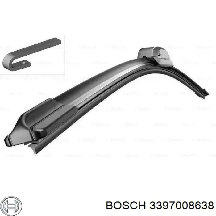 3397008638 Bosch щетка-дворник лобового стекла водительская