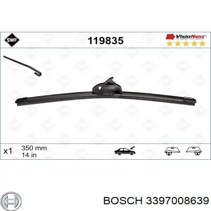 Задняя щетка Bosch 3397008639