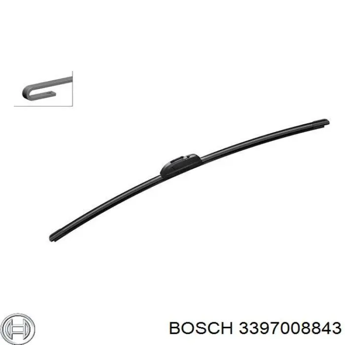 Купить 3397008843 Bosch Щетка-дворник лобового стекла водительская
