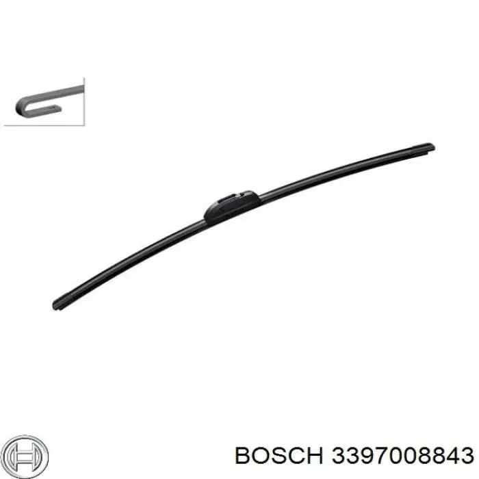 Щетка стеклоочистителя лобового стекла, водительская Bosch 3397008843 цена, от 11.88 USD
