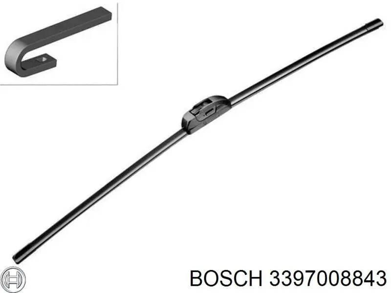 3397008843 Bosch щетка-дворник лобового стекла водительская