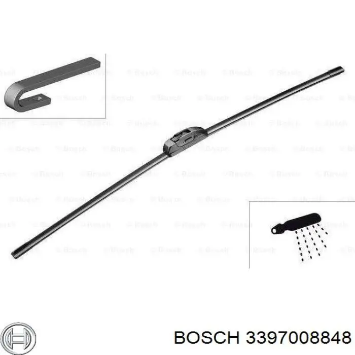 3397008848 Bosch Щетка стеклоочистителя лобового стекла, пассажирская