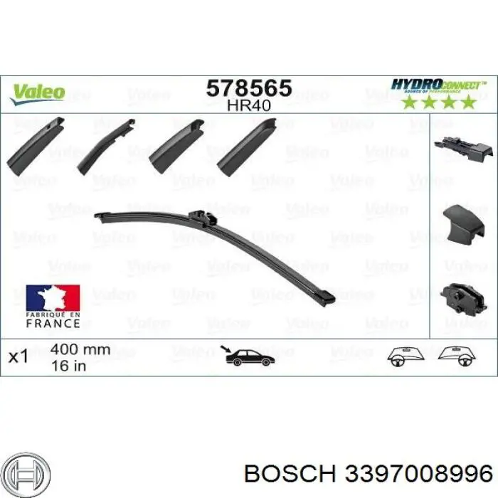 Купить 3397008996 Bosch Дворник стеклоочистителя задний