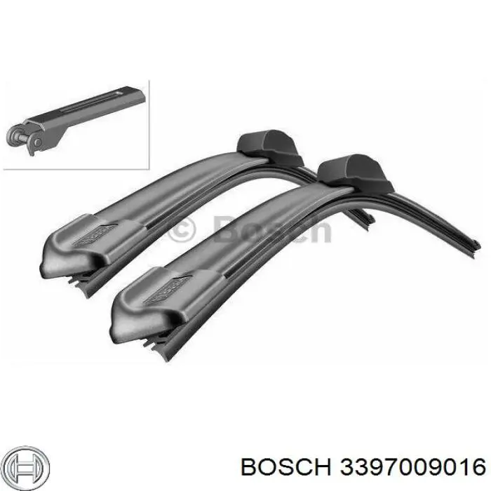 Щетка-дворник лобового стекла водительская Bosch 3397009016